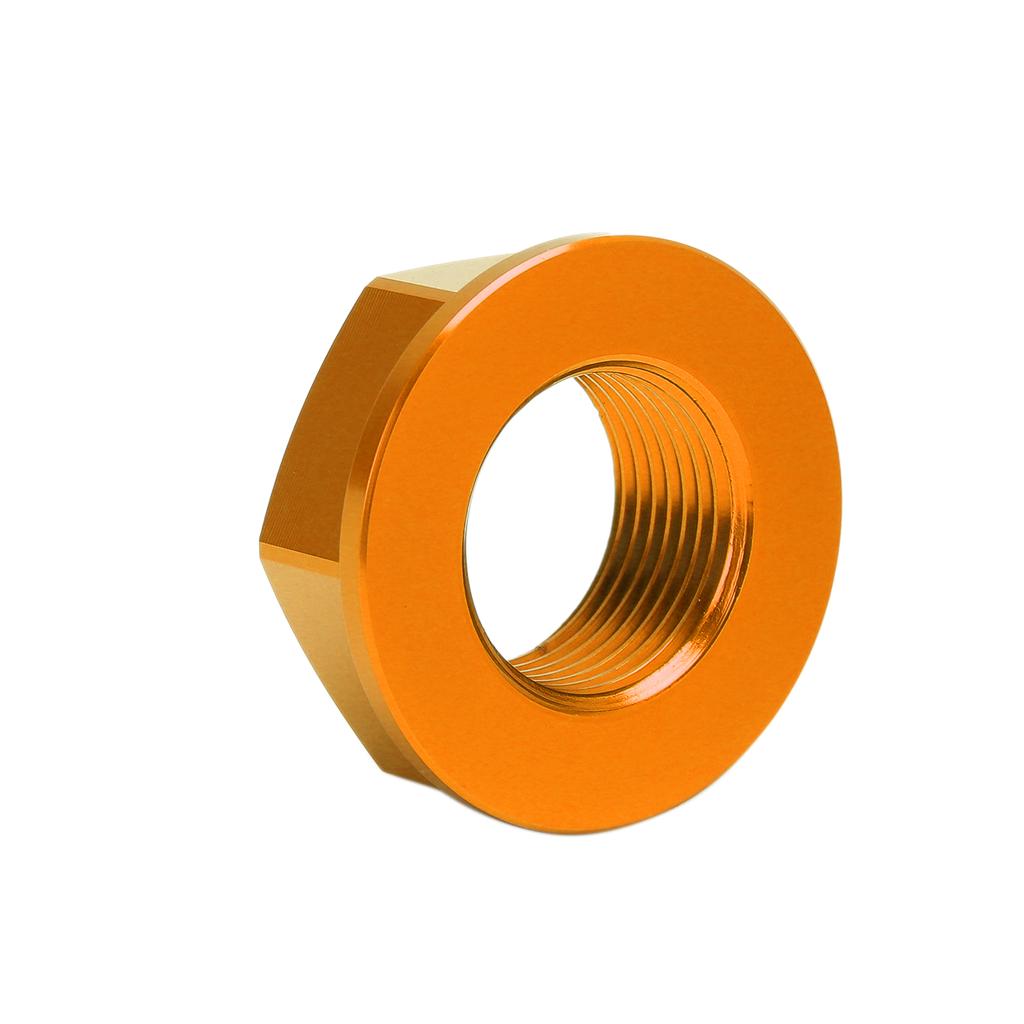 Motorcycle Rear Wheel Axle Nut M20xP1.5 Aluminum Replacement for Yamaha YZ125 YZ250 1999‑2021Yellow