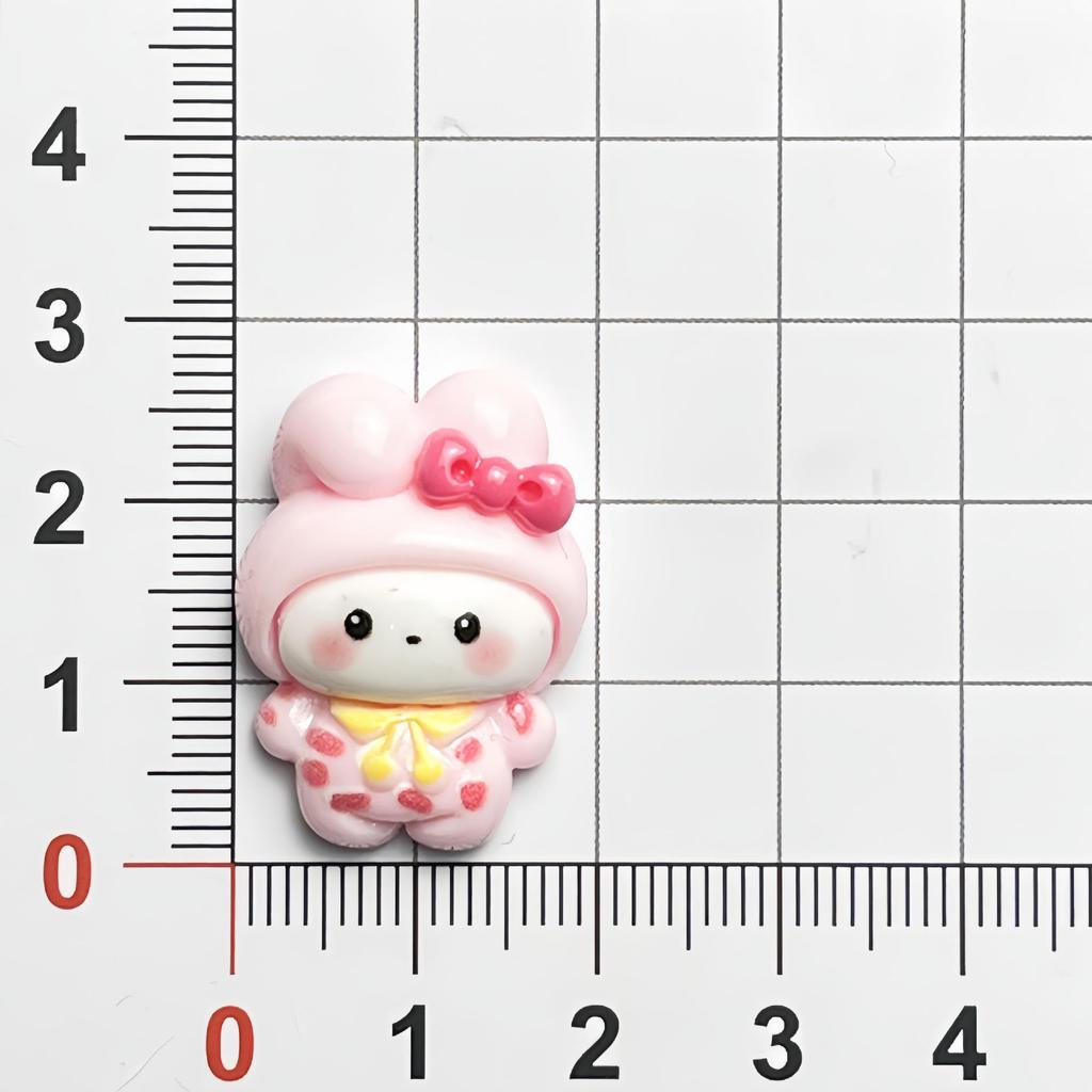 Sanrio Cartoon Glossy Photo Cards & Resin Ornaments DIY Kit: Cream Glue, Refrigerator & Phone Stickers, Keychain Decorative Materials