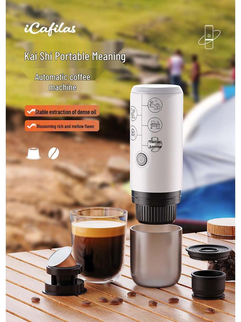 Portable One-Key Wireless Espresso Capsule Coffee Machine for Travel