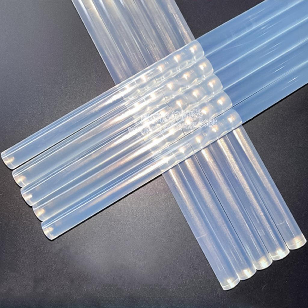 Eco-friendly Transparent High Viscosity EVA Hot Melt Glue Sticks, 7mm & 11mm Variety, by Stick.