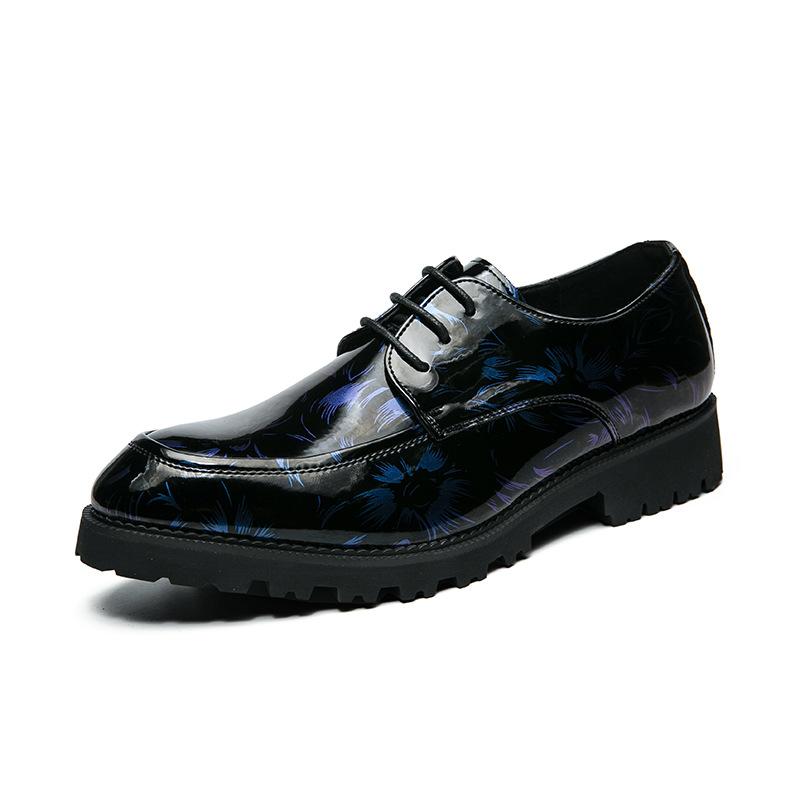 Leather shoes men's new thick-soled heightening business dress men's shoes spring and autumn British style casual men's Martin shoes trendy shoes