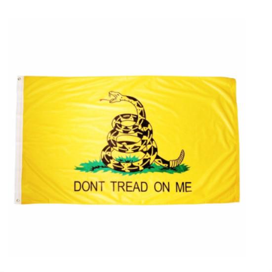 On Tread Dont Me Snake Banner Polyester Material Gadsden Flag For Events Patriot