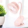 Pinker kleiner Clip-Ventilator Stilvoll und einfach USB-wiederaufladbarer Miniatur-Tischventilator für Zuhause
