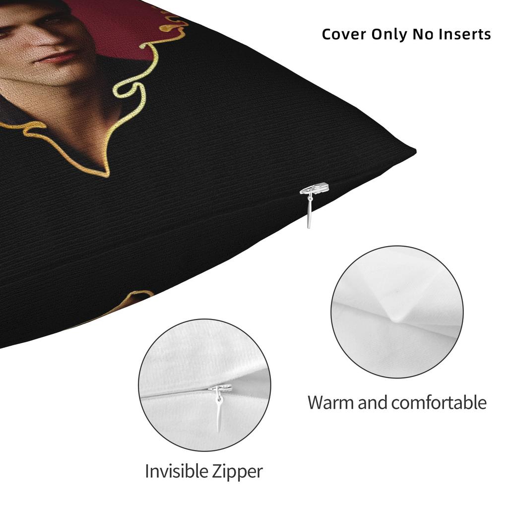 Print Twilights Vampire Edward Cullen Pillowcase Polyester Cushion Cover Decorative Careful I bite Pillow Case Cover Home Square