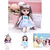 Niedliche 6,6 Zoll Bjd Prinzessinnenpuppen mit beweglichen Gelenken Mini Modell Spielzeug Kinder Geburtstagsgeschenk