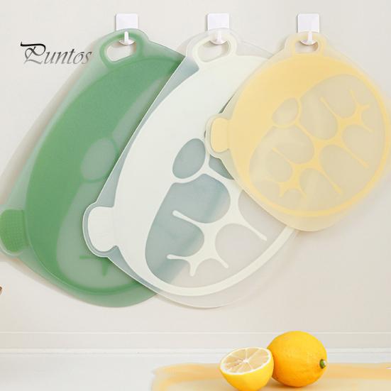 Portable Chopping Board Flexible TPU Cutting Board, Cute Bear Shape, Non-slip Foldable For Fruits Easy to Clean Multipurpose Kitchen Tool, for