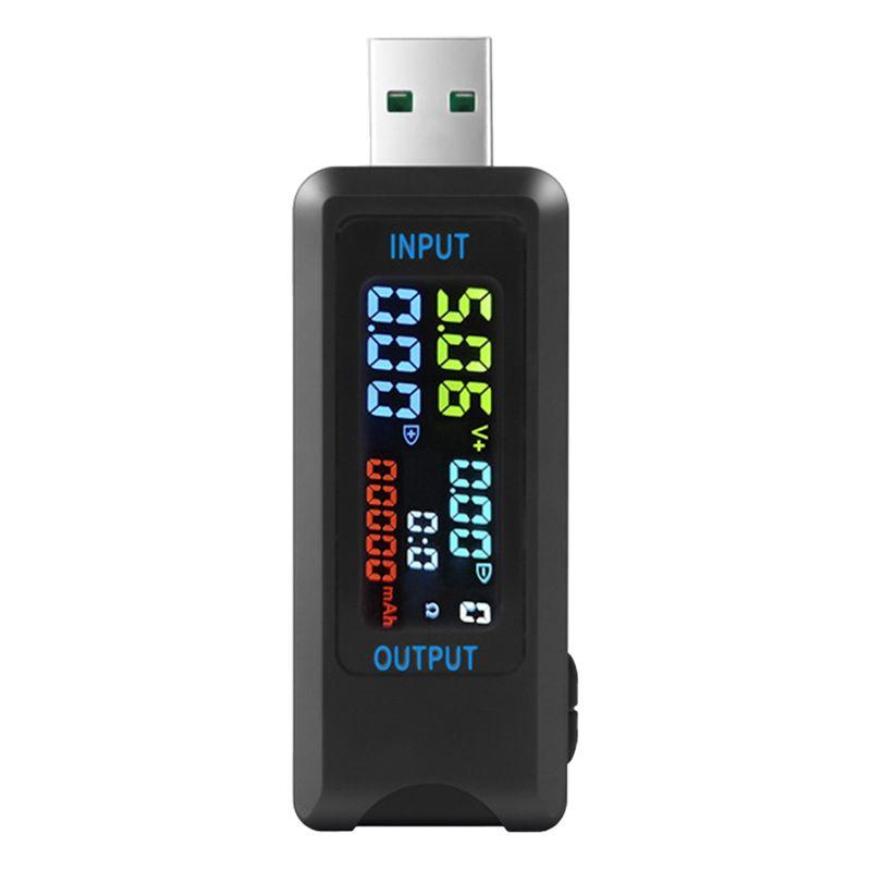 A33R-1 PCS DC Digital Voltmeter Amperimetro Current Voltage Amp Ammeter Detector USB Tester As Shown ABS Power Bank Indi