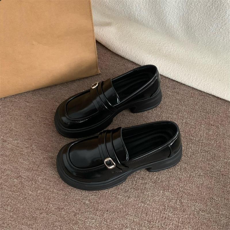 

Autumn beautiful British style platform new Mary Jane small leather shoes jk uniform single shoes 35 чёрный