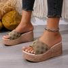 Fashion Women Slippers Plus Size High Heels Beach Shoes 2025 New Chunky Platform Sandals Brand Designer Wedges Slippers Slides Women