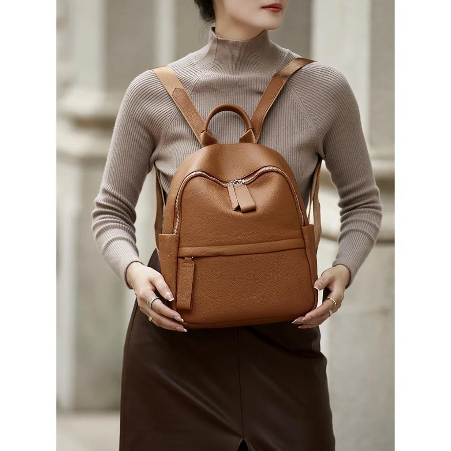 

Рюкзак из коровьей кожи для женщин, большая вместимость, прочная сумка для колледжа и путешествий для девочек, ограниченный выпуск