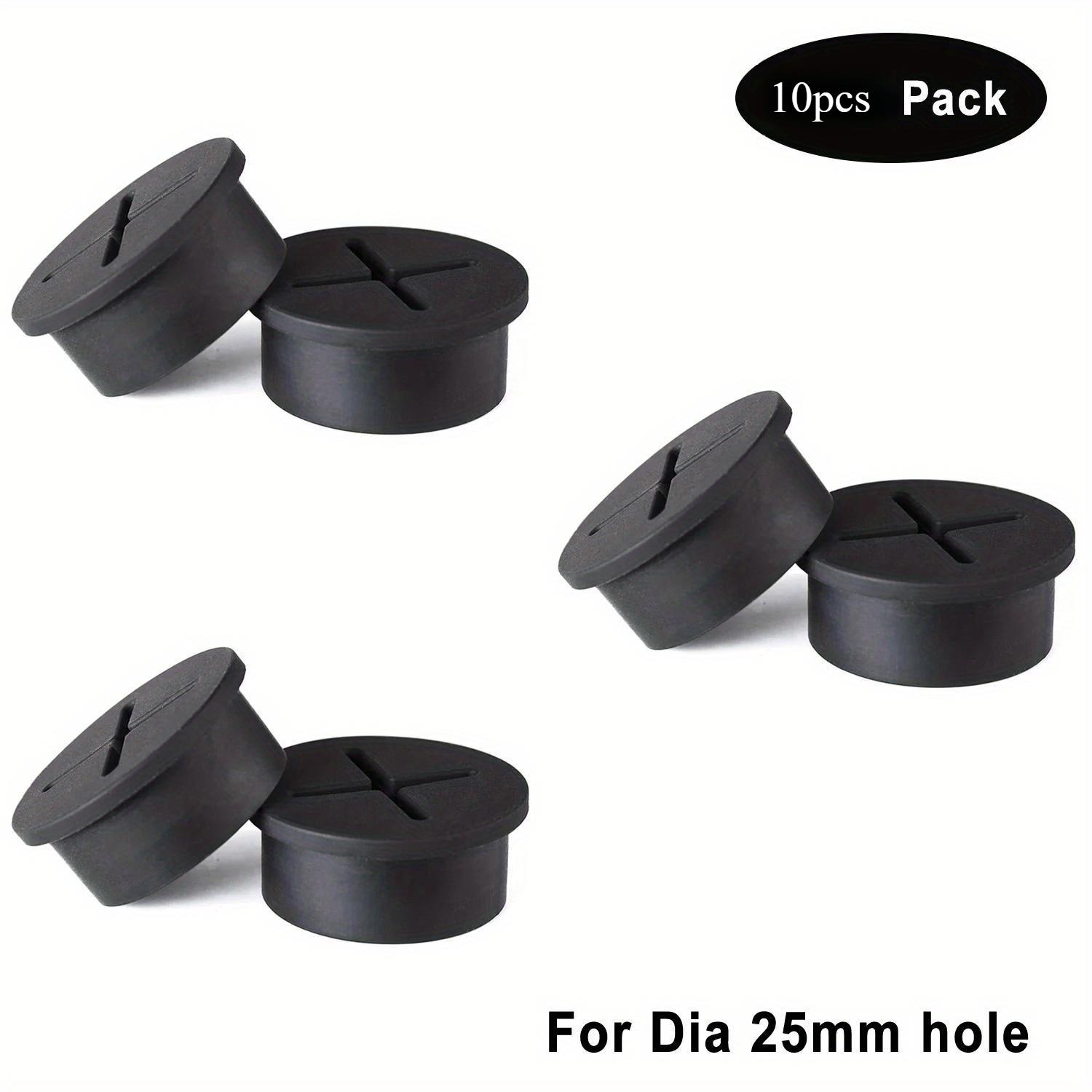 

10 шт. Настольное кабельное уплотнительное кольцо, Гибкая силиконовая заглушка для кабельного отверстия, Кабельный фиксатор, Кабельный ввод, Белая/Черная круглая шайба чёрный