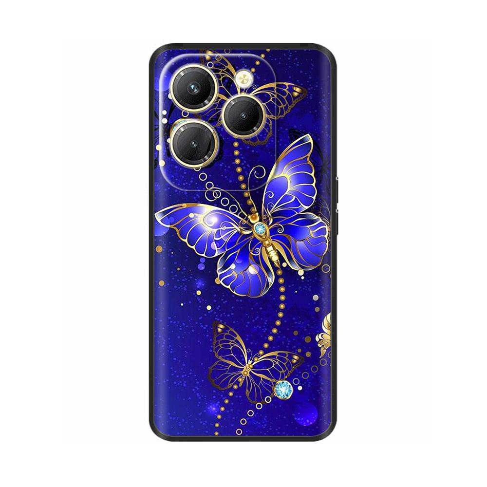 Für Infinix Hot 40 Pro Hülle Stoßfestes Silikon Weiche Handyhülle Rückseite für Infinix Hot 40 Pro Hot40 40i Hot40i Hüllen Fundas