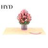 Handmade Greeting Card Foldable 3D with Envelope Decorative Artistic Birthday Gift Fly-out Holiday Blessings Message Space