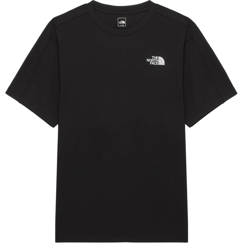 The North Face Short Sleeve Letter Logo Crew Neck T-Shirt Unisex tops Black NT7UR18A
