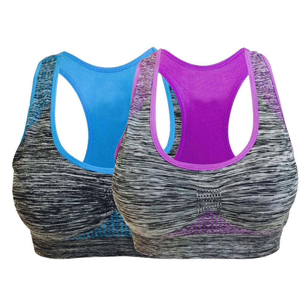Buy Women Seamless Sports Bra High Impact Pocket Yoga Bra Zerobinding