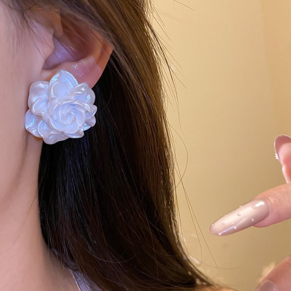 Jewelry Accessories Rose Ear Studs Kit Vacation Style Sweet Stud Earrings  Summer Beach