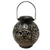 Powered Wrought Outdoor with Hollow Cutout Light Projection for Garden Patio Decor