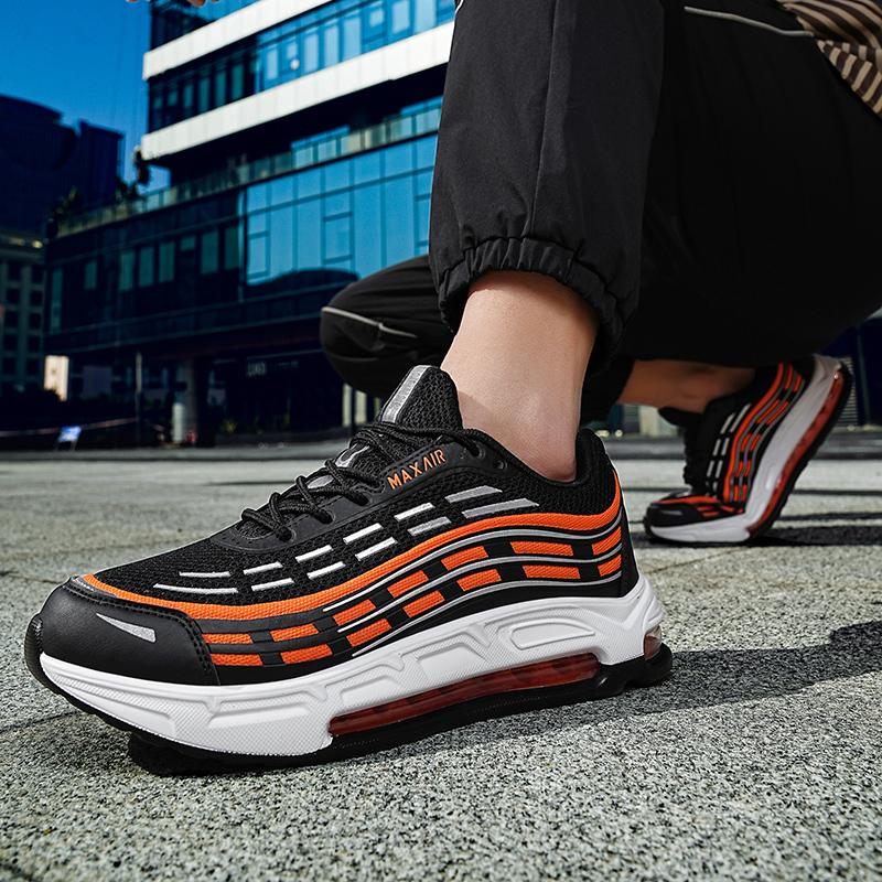 Large Size 39-47 Men's Sports Shoes Full Palm Shoes Outdoor Breathable Anti Slip Wear Resistant Versatile Casual Running Shoes