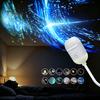 Kabellose Projektionslampe USB Sternenprojektor Licht, Flexibler Schwanenhals Nachtlicht mit 3/4/6/12/24 Romantischen Lichtfilmen, LED-Umgebungslicht für Schlafzimmerdecke