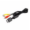 New Multi Out Adapter AV Cord Video/Audio Cable 3 RCA Flat