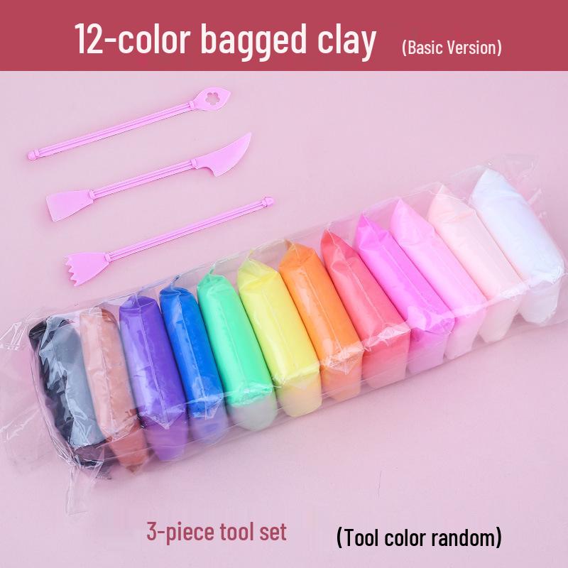 Children's 12-Color Super Light Playdough Clay Set