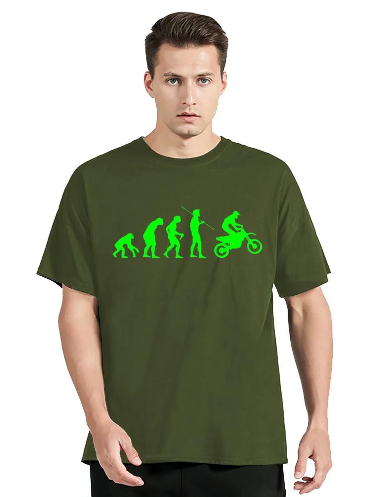 Summer Fashion T-shirt Evolution Motocross Enduro Moto Cross Motorrad Biker Cotton Tshirt Clothing Oversized Tops Tees