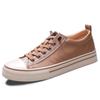 Fashion New Fashion Mens Casual Shoes Youth Teenage Leather Footwear for Men Lace-up Male Casual Sneakers Versatile Male Vulcanize Shoes