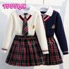 Kids Clothes Autumn for Girls School Uniform Twinset Kids School Look Girl Clothes Junior Girl Clothing School Clothes