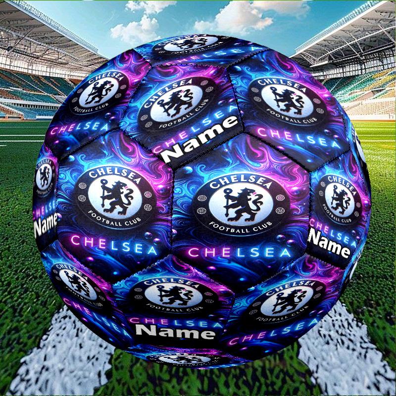 Benutzerdefinierter Name Personalisierter Chelsea F.C-A Druck Größe 5 Fußball Training & Spiel Fußball, für Team, Treten, Geschenk für Fußball-Enthusiasten