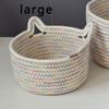 Desktop Storage Sets Cat Ear Organizer Cosmetic Snacks Sundry Keys Woven Storage Basket