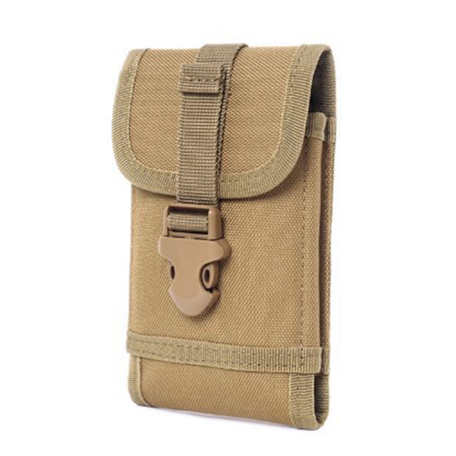 

Military Mobile Phone Bag Leisure Nylon Waterproof Multifunction Phone Waist Pack for Outdoor Sports Khaki хакі
