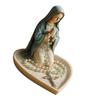 Holy Mother Father Statue Prayer Tray Resins Religious Decors Rosary Beads Jewelry Box For Home Church Or Gift Giving