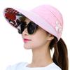 Breathable Open Top Sun Hat with Wraparound Sun Shade and Chin Cord for Hiking Fishing Travel and Summer Walks