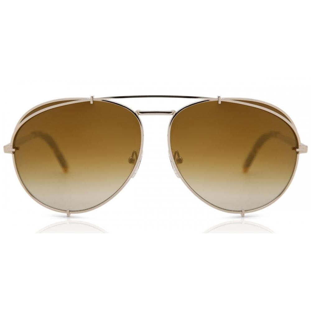 

Diff Koko Gold+brown Gradient Flash Lens Unisex Sunglasses Gold/63