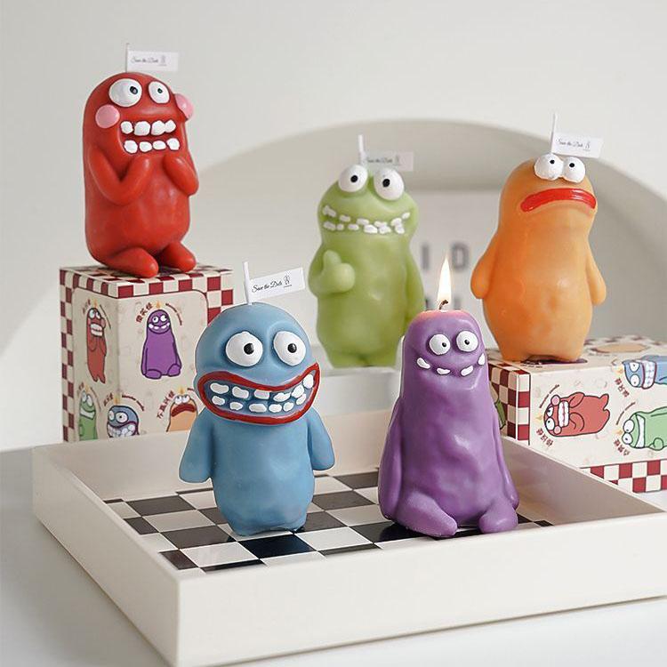 Mud Man Monster Aromatherapy Candle Ornament Nordic Style Creative Exquisite Ugly Cute Room Smoked Candle Birthday Gift Gift