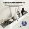 1 Paar Wasserhahn-Matten für Küchenspüle, Wasserabsorbierendes Stein-Spülbecken-Tablett, Schnelltrocknende Diatomeen-Matten für Badezimmer-Waschtisch