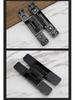 Black Zinc Alloy 3D Adjustable Concealed Hinge for Wooden Folding Doors