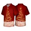 Men's Christmas Themed Caregiver Uniform for Holiday Work Wear