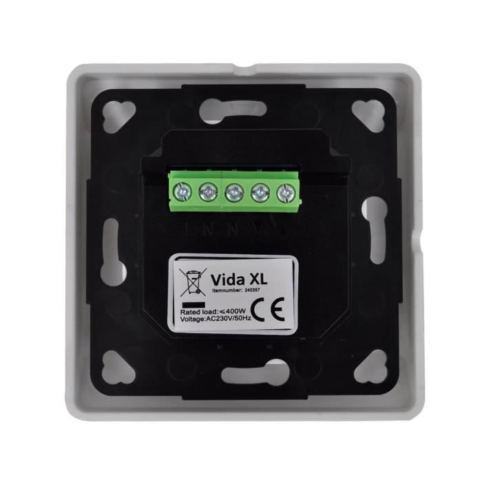 VidaXL Regulator for Rotary Motor with Programmable Timer