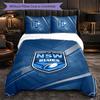 NSW Blues Pattern Microfiber 3Pcs Bedding Set Decor Duvet Cover Set For Bedroom Home Use