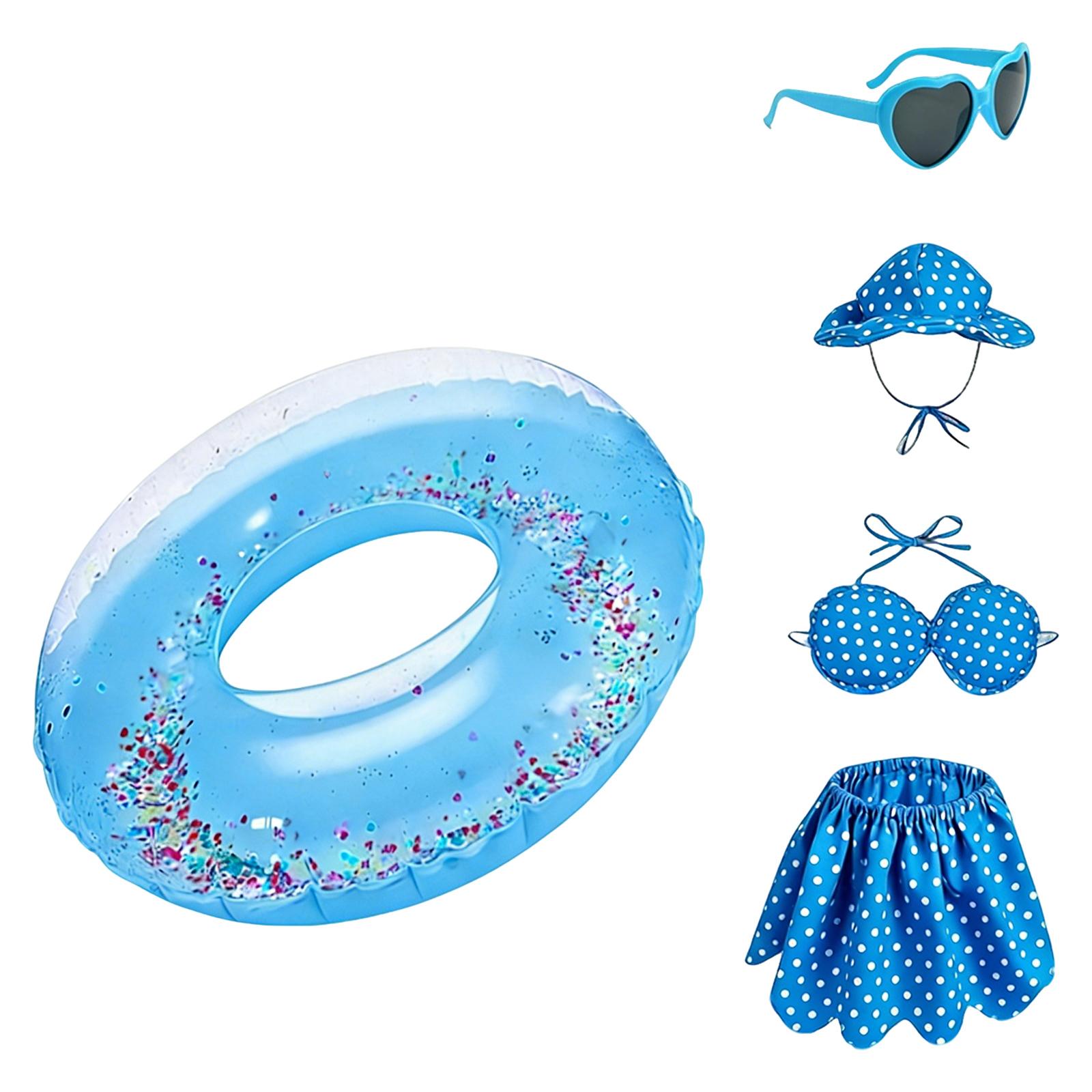 

Outfits For 23 Inch Statue, Costume For Plastic/Cement Statue, Summer Sculpture Clothes For Garden Patio Summer Bikini Porch Outfit, With Swim Ring One Size синий