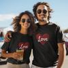 Love Heart Shirt Valentine’s Day Romantic Gift Cute Couple Graphic Tee