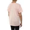 Adidas Solid Logo Print Front Split Short Sleeve T-Shirt Women tops Coral DX0440