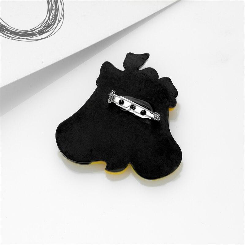 Blucome 2023 Nouă Modă Acrilic Galben Păr Lung Broșă Fată Doamnelor Desene Animat Exagerat Insigna Drăguț Broșă Rever Bijuterii Cadou