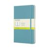 Moleskine Classic Notebook Hardcover Plain Large Size Wide X 21cm Leaf Blue QP062B35 (13cm Long)