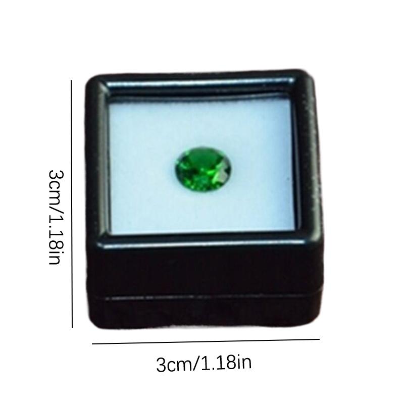 

3/4/5 см квадратная цветная коробка для демонстрации драгоценных камней, прозрачная стеклянная крышка, коробка с бриллиантами, губка для памяти, держатель для драгоценных камней, бусин