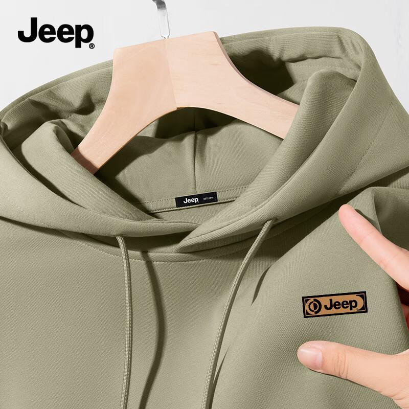 Jeep Men's Casual Hooded Pullover Sweatshirt
