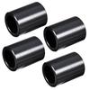 4pcs Door Lock Striker Bushing Black POM Black For Ford F150 F250 F350 1980-1996 Accessory POM Material Durability