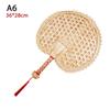 Hand-Woven Woven Straw Hand Fan Old Summer Natural Environmentally Friendly