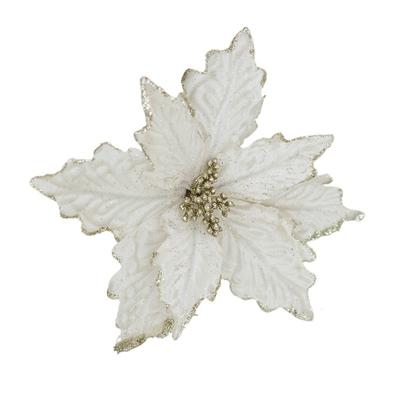 DIY Künstliche Weihnachtsblumen Falscher Blumenkopf Simulierte Weihnachtsblume Handgemachte Weihnachtsbaumschmuckartikel Partyzubehör